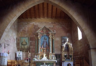 Interior de la Ermita de la Virgen del Olmo